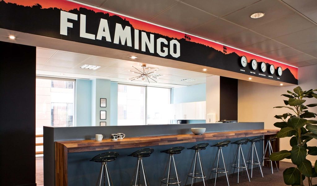 Funky Meets Functional in Callender Howorth’s redesign of Flamingo’s London office space