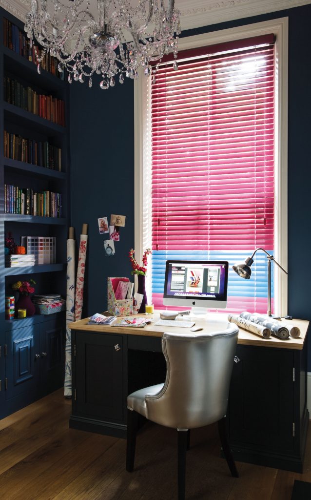 Colour Pop Pink and Electric Blue blinds