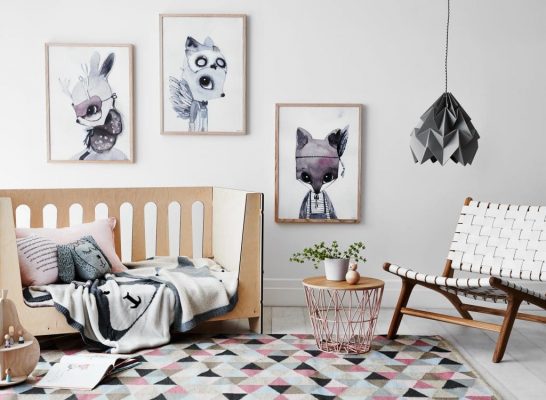 Modern scandi chic nursery