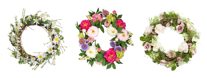 Spring wreathes