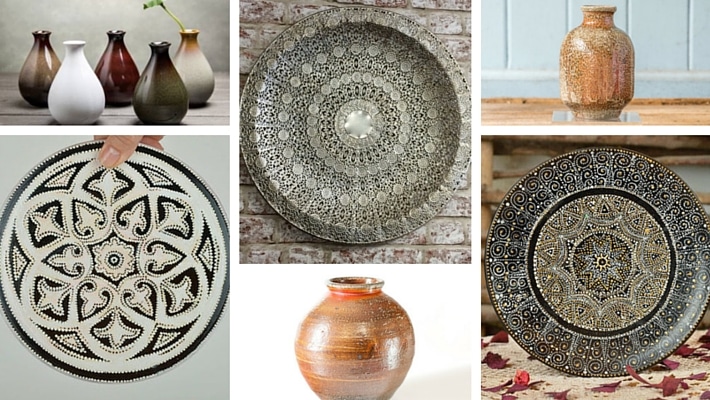 How To Achieve The Minimalist Boho Chic Look By Furniture Village - Accessories: Ceramic Vases & Moroccan Plates
