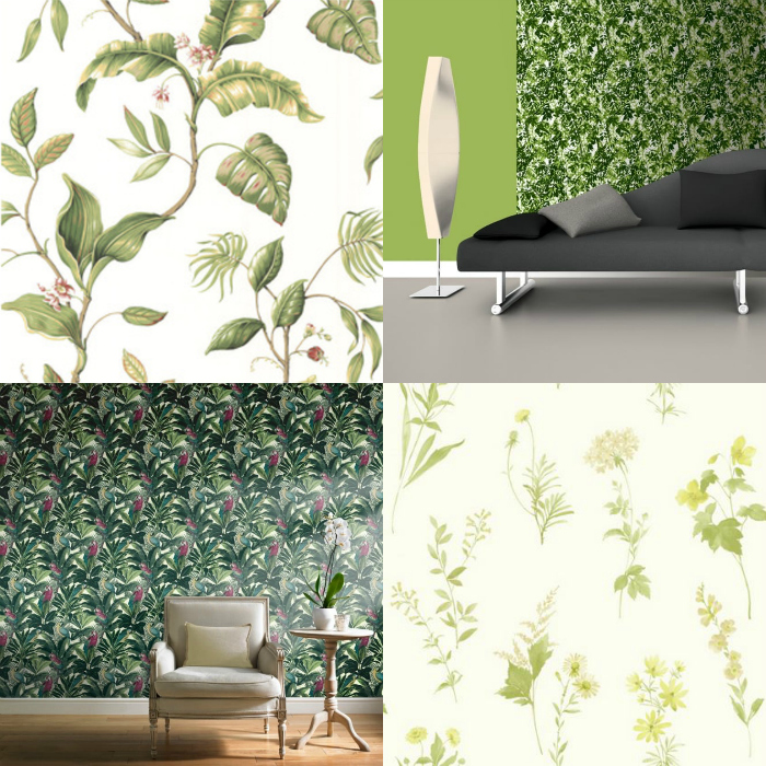 Green tropical and botanical wallpapers