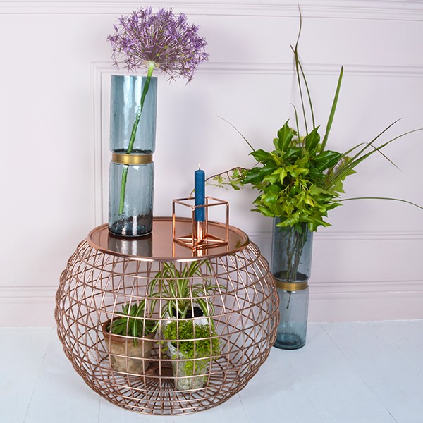 Still Crushing On Copper In 2017 - Copper Wire Side Table - MiaFeur.com