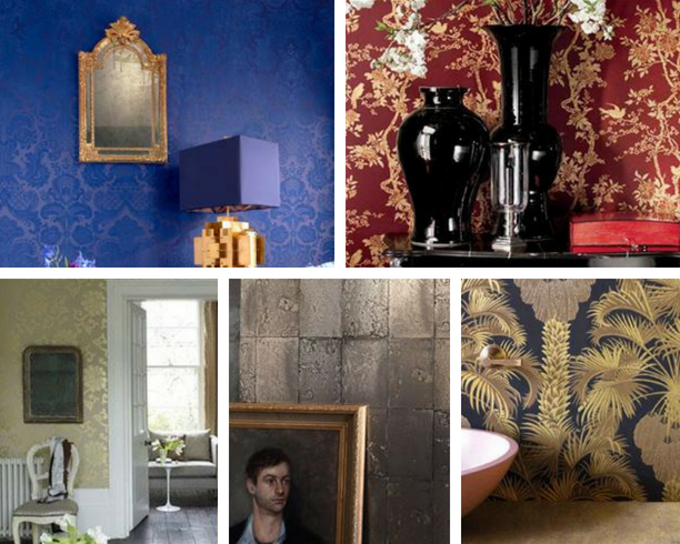 How To Make Your Home Look More Expensive - Luxury Wallpaper - Images From FashionInteriors.co.uk