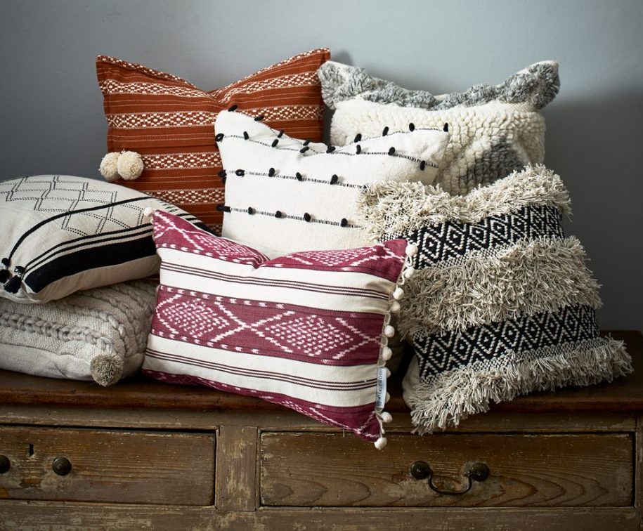 How To Create The Perfect Autumn Living Room - Cushions - Image Via IdealHome.co.uk - By Dan Duchars