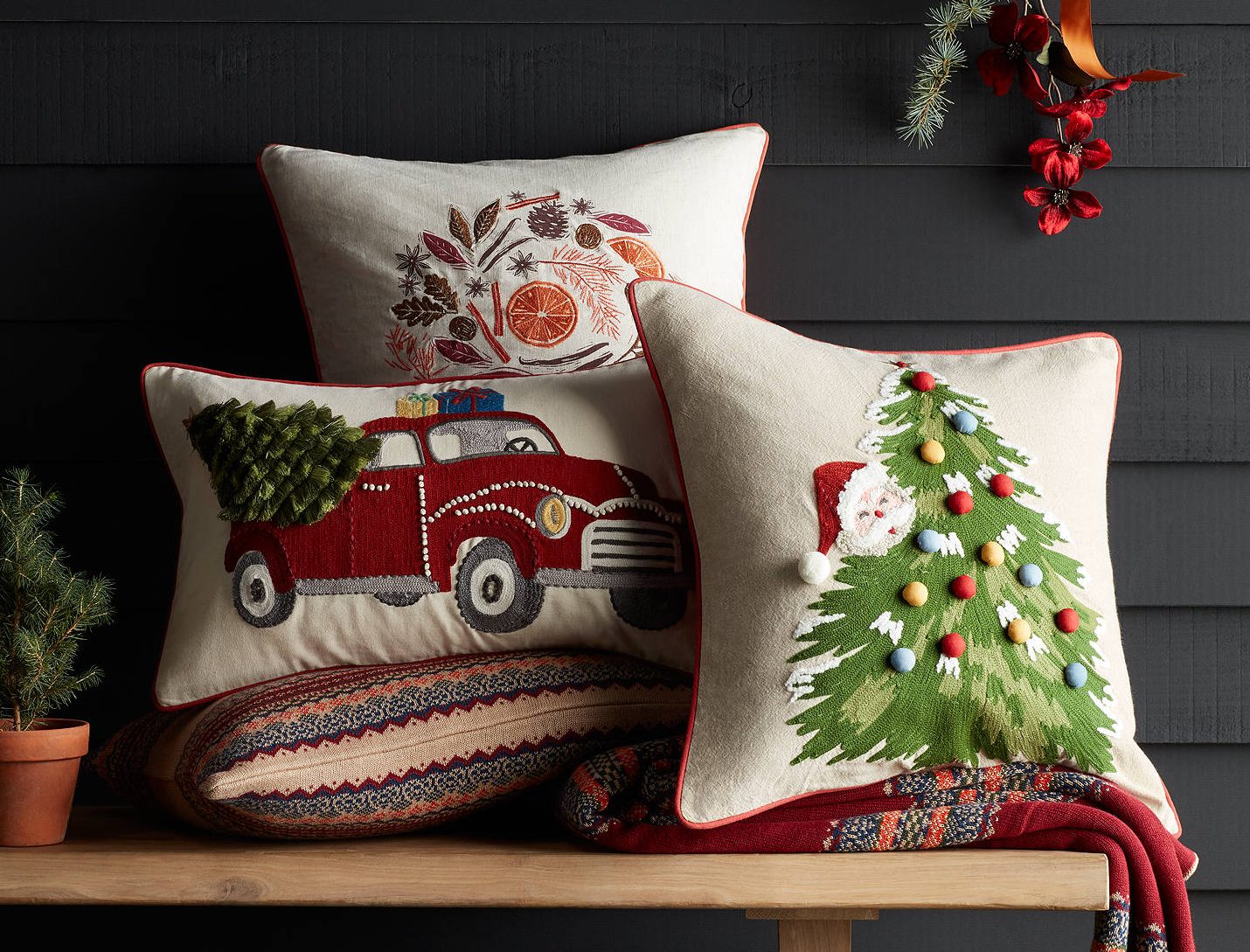 cath kidston christmas cushion