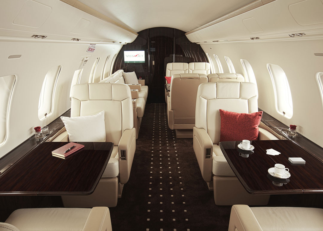 Inside The World's Finest Private Jets - challenger 605 Vistajet