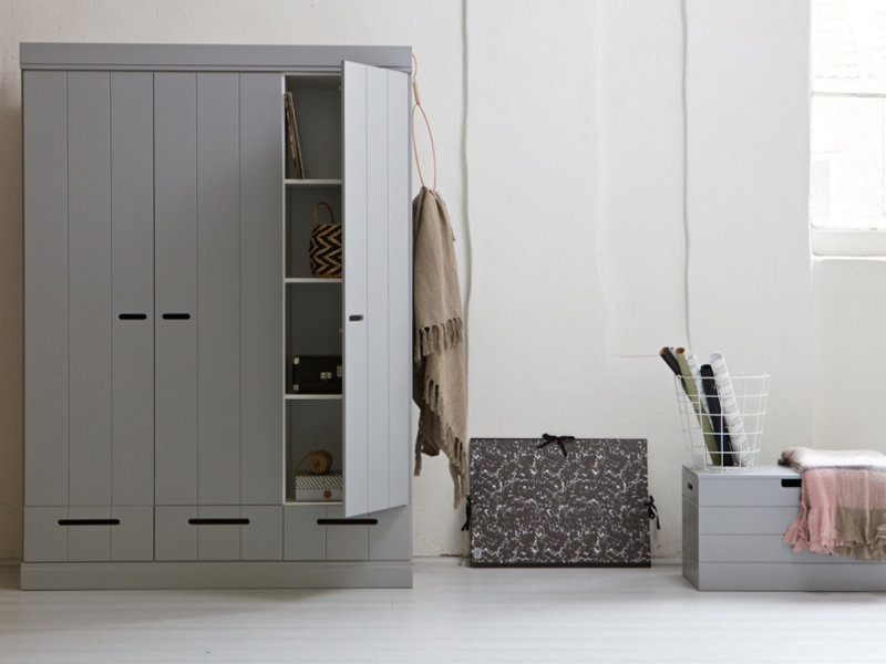 Bedroom Tweaks To Help Your Teen Wake Up Feeling Refreshed - Mode Manhattan Grey 3 Door Wardrobe