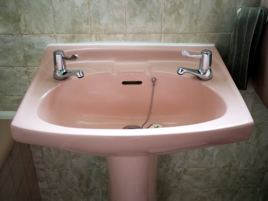 Vintage Pink Sink