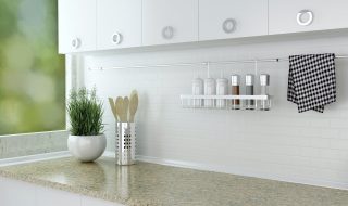 White kitchen design.