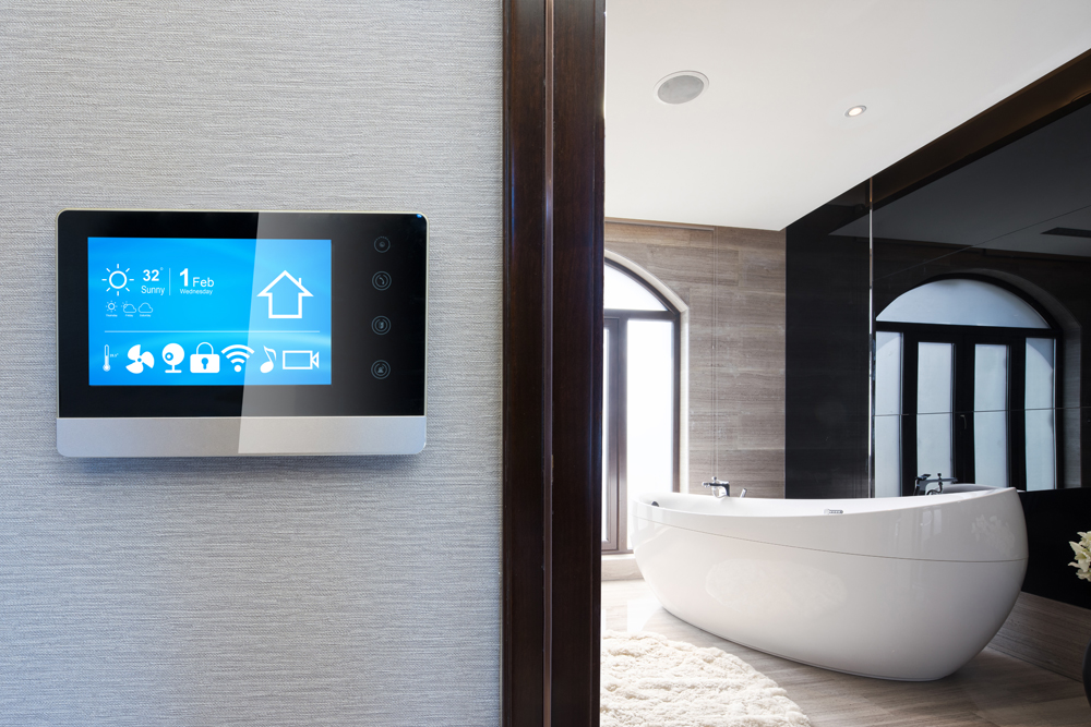 Bathroom with smart technology