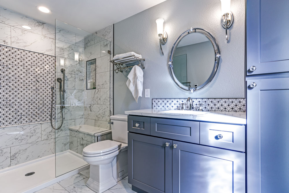 Bathroom with accessories