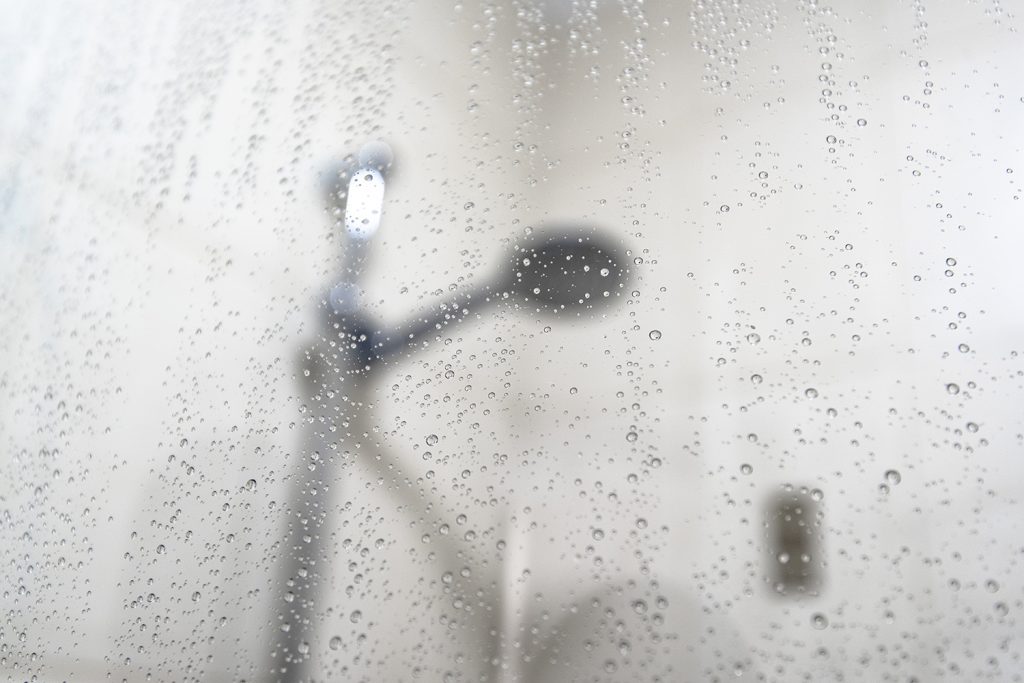 Condensation in bathroom shower