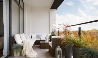 Apartment with large balcony/terrace.