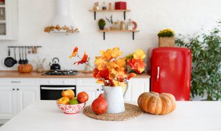 Autumn kitchen interior