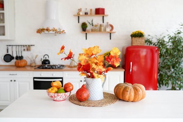 Autumn kitchen interior