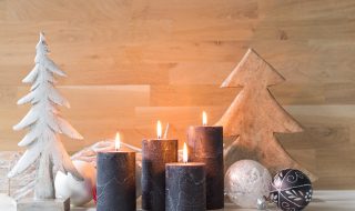 Christmas Candle Display