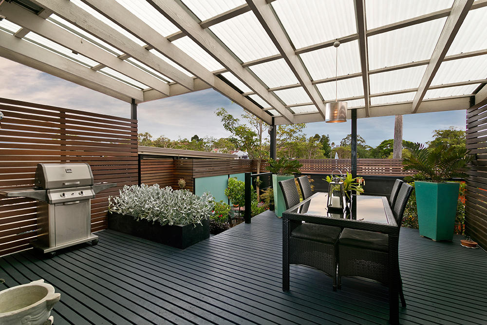 Garden Veranda with seating and BBQ