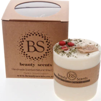 Beautyscentscandles.co.uk Sustainable sourced Medium Scented Soy Candle With Red Berries £19.25
